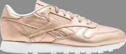 Кроссовки wmns classic leather 'melted metal' Reebok, розовый bs7897 | pink