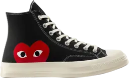 Converse Кроссовки Comme des Garçons PLAY x Chuck 70 High 'Black' 2023, черный a08791c | black