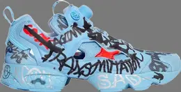 Кроссовки vetements x instapump fury 'graffiti 2.0' Reebok, синий dv8093 | blue