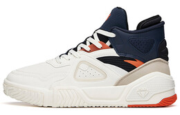 Кроссовки для скейтбординга мужские с высоким берцем цвета слоновой кости, белые/темно-синие, черные/натуральные, оранжевые Anta 112148088-2