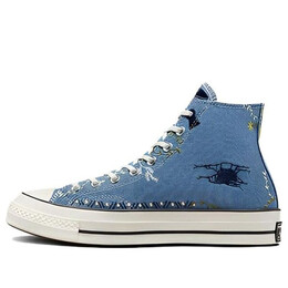 Кроссовки chuck 70 high 'cowboy embroidery' Converse, голубой a03664c | light blue/multi/egret