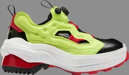 Кроссовки maison margiela x tabi instapump fury oxford 'yellow' Reebok, черный 000863 | black