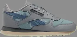 Кроссовки jurassic world x classic leather big kid 'blue and beta' Reebok, серый hq6267 | grey
