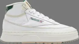 Кроссовки wmns club c geo mid 'white dark green' Reebok, белый gz4936 | white