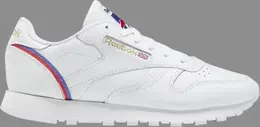 Кроссовки wmns classic leather 'collage of flags' Reebok, белый eg5975 | white