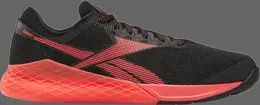 Кроссовки nano 9 'black neon red' Reebok, черный fu6828 | black