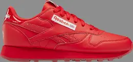 Кроссовки popsicle x classic leather big kid 'instinct red' Reebok, красный hr0660 | red