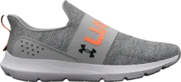 Кроссовки Under Armour Surge 3 Slip Mod Grey Orange Blast, серый 3026506 102 | grey