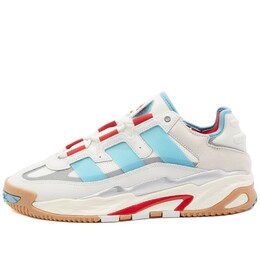 Кроссовки Adidas Niteball Unisex, белый/красный/голубой fz5798 | crystal white & preloved blue