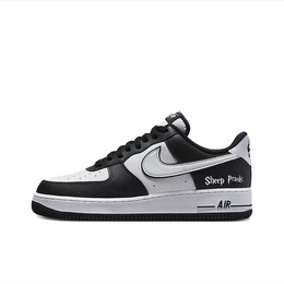 Кастомизированные кроссовки Nike Air Force 1 Skateboard Shoes Unisex, черный/белый dv0788-001(team384-熊猫空军box) | white/black