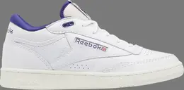 Кроссовки club c mid 2 vintage 'white bold purple' Reebok, белый gy9689 | white