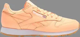 Кроссовки classic leather gum 'desert glow' Reebok, апельсин cn3994 | orange