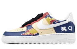 Кроссовки Nike Air Force 1 Skateboard Shoes Men Low-Top Blue/Red/Yellow cw2288-111(teamr-男款低饱和拼色溅水)