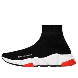 Кроссовки speed trainer mid 'black red' 2017 Balenciaga, белый 530351w05g01000 | white/red/black