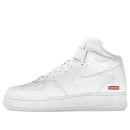 Кроссовки x supreme air force 1 mid Nike, белый fz8784-100 | white