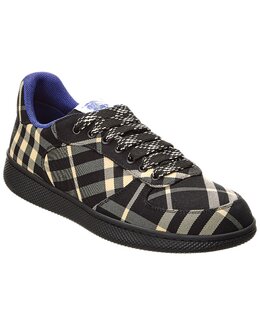 Кроссовки Burberry Terrace Check Canvas, черный 7829986574396 | black