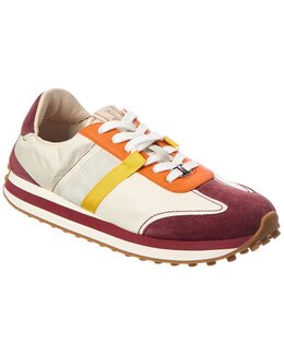 Кроссовки Ferragamo из парусины и замши Salvatore Ferragamo 7887037464636 | white