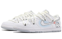 Кроссовки Nike Dunk Skateboard Shoes Men Low-Top Blue/White dv0831-101(team57-男款晚安小狗)