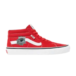 Vans Кроссовки Supreme x Nate Lowman x Skate Grosso Mid 'Red', красный vn0a5ks1red | red