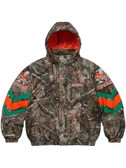 Supreme: Зелёная куртка  Mitchell Ness