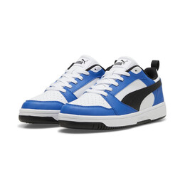 Кроссовки Rebound V6 Low для взрослых Puma White Black Team Royal Blue 3025c13e-d906-43a8-aab2-c3278f42192d_c4.c1.c5 | blau