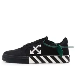 Кроссовки vulcanized low canvas 'black white' Off-White, черный omia085c99fab0011001 | black/white
