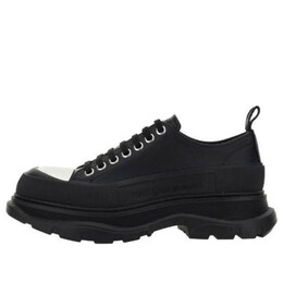 Кроссовки tread slick lace-up shoes 'black white toe' Alexander McQueen, черный 735815whz6n1081 | black