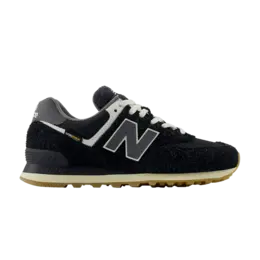 Кроссовки New Balance 574 'Black Cordura Suede', черный u574rus | black/green