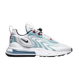 Кроссовки Nike Air Max 270 React ENG 'White Bleached Aqua', белый ct1281 100 | white/black/bleached aqua/chili red