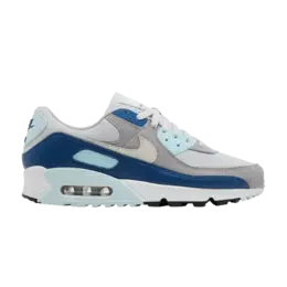 Кроссовки Nike Air Max 90 'Glacier Blue', серый fn6958 001 | pure platinum/white/glacier blue