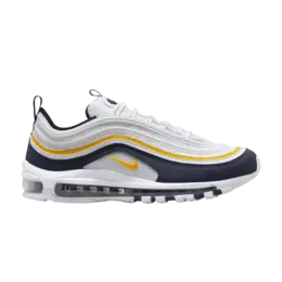 Кроссовки Nike Air Max 97 'Michigan', белый 921826 110 | white/university gold/dark obsidian