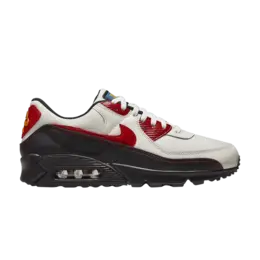 Кроссовки Nike Air Max 90 SE 'Sail University Red', белый dx3276 133 | sail/black/university red/university red