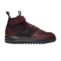 Кроссовки Nike Lunar Force 1 Flyknit Workboot 'Deep Burgundy', коричневый 855984 600 | deep burgundy/black-summit white