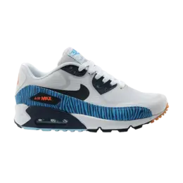 Кроссовки Nike Air Max 90 Comfort Premium Tape 'Zebra', серый 616317 004 | geyser grey/dark grey-wolf grey-gamma blue