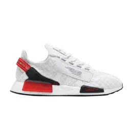 Кроссовки Adidas NMD_R1 V2 'Quilted - White Solar Red', белый fz4636 | footwear white/core black/solar red