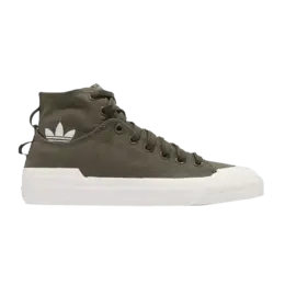 Кроссовки Adidas Nizza High DL 'Olive Khaki', зеленый gz8833 | green olive/raw khaki/off white