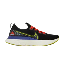 Кроссовки Nike React Infinity Run Flyknit AS 'Bright Cactus', черный cz2358 001 | black/sail/rush violet/bright cactus