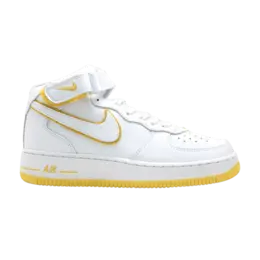 Кроссовки Nike Air Force 1 Mid, белый 304096 117 | white/white-varsity maize