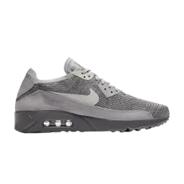 Кроссовки Nike Air Max 90 Ultra 2.0 Flyknit 'Atmosphere Grey', серый 875943 007 | atmosphere grey/light bone-gunsmoke