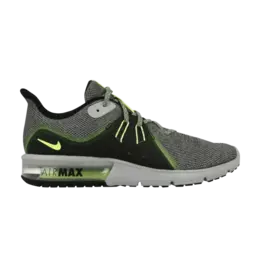 Кроссовки Nike Air Max Sequent 3 'Cool Grey Volt', серый 921694 007 | cool grey/black/volt