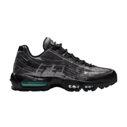Кроссовки Nike Air Max 95 'Black Aurora Green', черный da7735 001 | black/black/aurora green/smoke grey