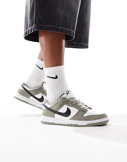 Кроссовки унисекс Nike Dunk Low Retro зеленого цвета 142404403 | green