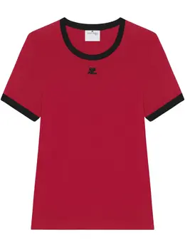Courrèges: Красная футболка 