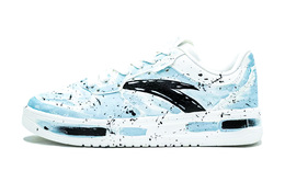 Anta Комфортные противоскользящие амортизирующие низкие кроссовки для скейтбординга, мужские, белые, синие 912418001q-2（team631-白瓷墨韵） | white blue