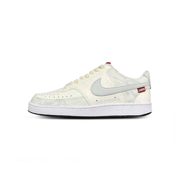 Nike Кроссовки Court Vision 1 Tower Rabbit Coexistence с низким верхом, амортизирующие, износостойкие, мужские, серо-белые dm1187-101(team880-曙光） | gray white