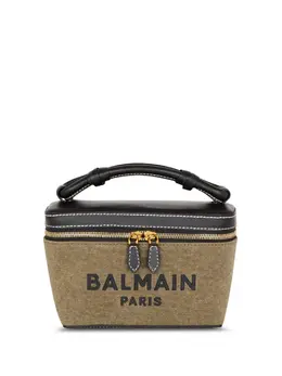 Balmain B-Army panelled makeup bag 23828152