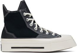 Черные кроссовки Chuck 70 De Luxe Squared High Top Converse, Black/Black/Egret 16678881 | black/black/egret