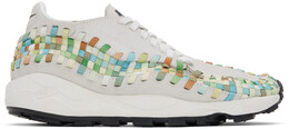 Разноцветные тканые кроссовки Air Footscape Nike 14974641 | summit white/black/sail/multi