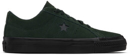 Зеленые кроссовки CONS One Star Pro Converse 14360621 | secret pines green/black/black