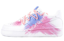 Кроссовки Nike Air Force 1 Skateboard Shoes Men Low-Top White Pink/Blue Purple cw2288-111(team18-af1蓝色大海的传说）